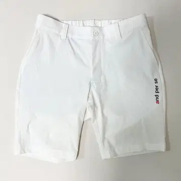 and per se 앤퍼시 골프 남성용 화이트 하프 팬츠 L