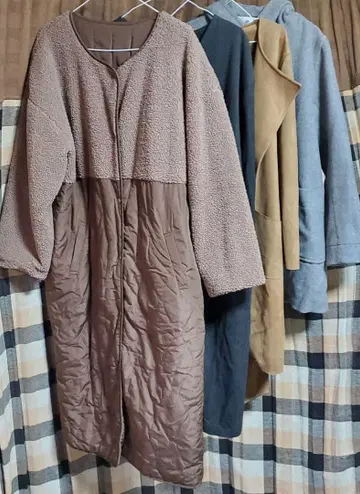 코트 4벌 묶음 판매 넉넉한 L 사이즈