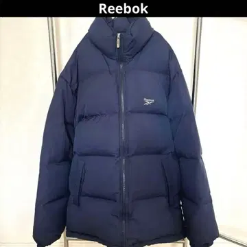 빈티지 레트로 리복 네이비 다운 자켓