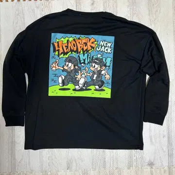 헤드벡스 블랙 긴팔 T셔츠