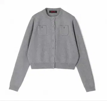 CABaN 코튼 캐시미어 크루넥 가디건 그레이