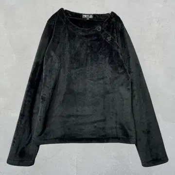 agnes b. 에네스베 인조 모피 상의 블랙