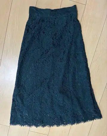 다크 그린 레이스 스커트 XS 사이즈