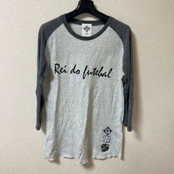 시즈오카 학원 그레이 7부 소매 티셔츠 L 사이즈