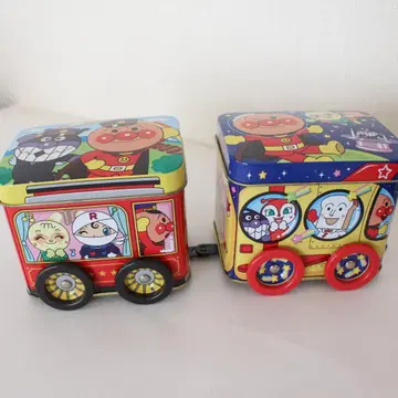 후지야 호빵맨 즐거운 탈것 캔 빈 캔 연결 자동차 버스 완구