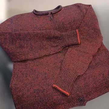 시안니로 주디 빨간색과 블랙 믹스 긴팔 가디건