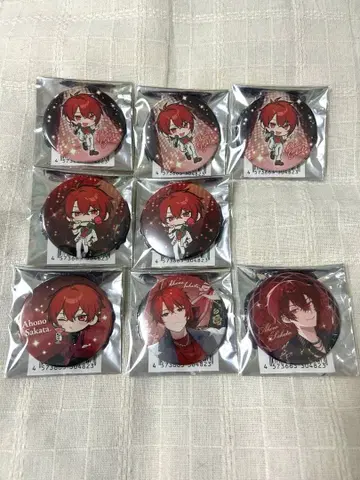 시마사카 캔뱃지 사카타 8개 세트