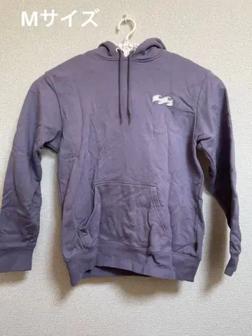 BILLABONG 퍼플 후드 부착 후드티