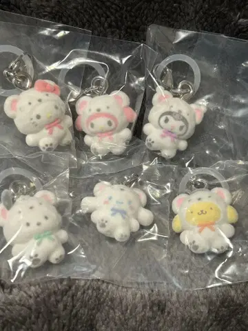 산리오 메지루시 액세서리 후와후와 스노우 컴플리트 6개 반다이