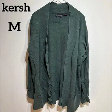 kersh [ M ] 가디건 긴팔 오픈 프론트 그린 겉옷