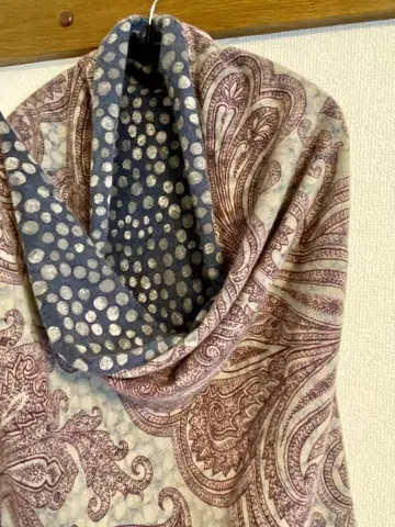 ETRO 리버서블 페이즐리 도트 스톨