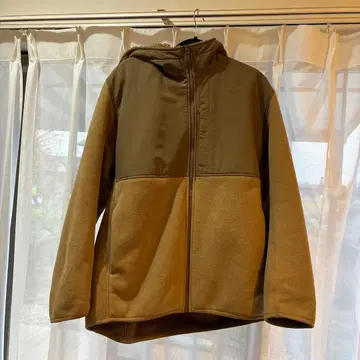 UNIQLO XL 블록 테크 플리스 풀 집업 후드티