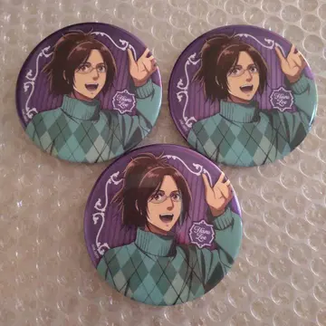 진격의 거인 이케프리 메탈 캔뱃지 한지 3개