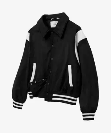 새상품급 VTWO 블랙 바시티 자켓 무신사 블랙 아우터 자켓 한국