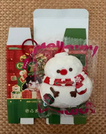 Mellojoy 크리스마스 스노우 베이비 빨간 눈사람 스퀴즈