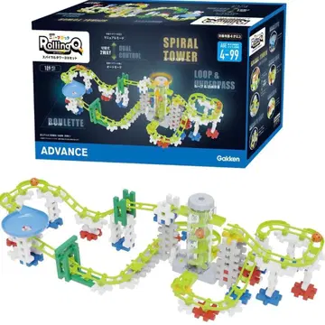 Gakken 뉴 블록 롤링 큐 스파이럴 타워 DX 세트 새상품급