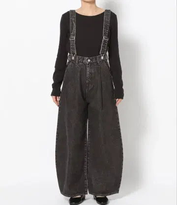 LOWRYSFARM CONE 서스펜더 커브 데님 팬츠
