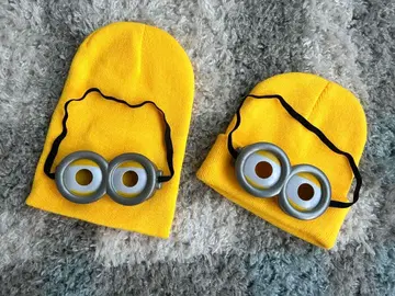 미니언 니트 모자 2개 세트