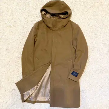 EDIFDICE 에디피스 울 코트 베이지 후드 M