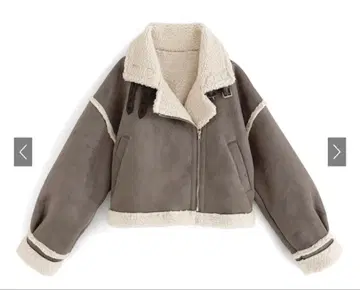 GRL 페이크 무스탕 라이더 자켓[k9178d] 그레이