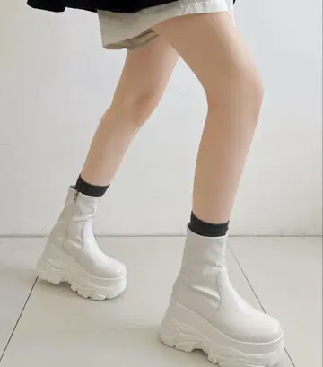 12/11 발송 ShoesinCloset 통굽 더블 밑창 스트레치 숏부츠