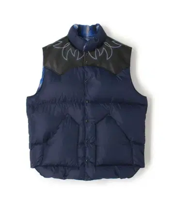 미사용 Rocky Mountain x Rafu Down vest 블루