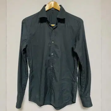 5351 POUR LES HOMMES 긴팔 셔츠 블랙 남성용 사이즈 2