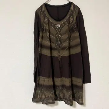 빌다주르 긴팔 티셔츠 [ L ] 풀오버 면 100 일본제 월드