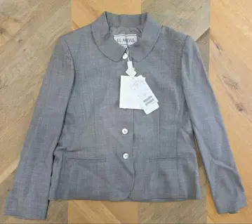 [ 새상품 ] EL MIDAS 노카라 그레이 자켓 12호 y52