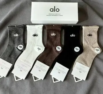 alo 리브 삭스 5족 세트
