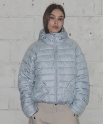 퍼프 자켓 스카이블루 FANCY CLUB 다운 자켓