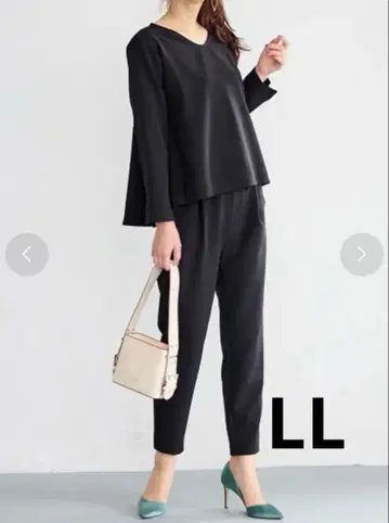 미사용 새상품 라난 Ranan 셋업 팬츠 블랙 LL 졸업식 맘