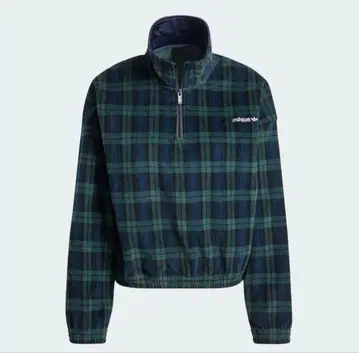 adidas 코듀로이 하프 지퍼 탑