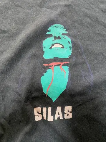 SILAS 그래픽 T셔츠 블랙
