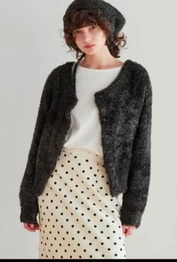 searoomlyn Holiday 샤기 2way 가디건