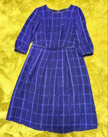 Reflect 체크 무늬 긴팔 원피스 사이즈 11