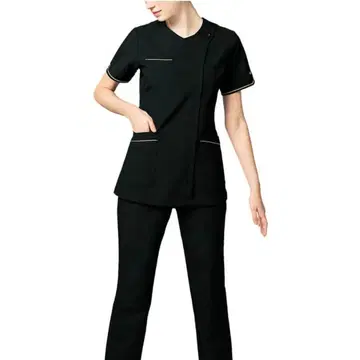 MARY QUANT 블랙 스트레치 자켓과 팬츠 세트