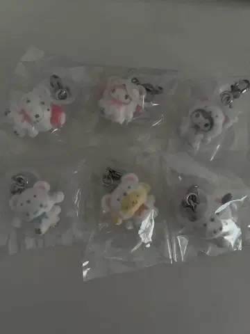 산리오 가챠 메지루시 액세서리 포근포근 스노우 컴플리트