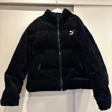 PUMA 코듀로이 다운 자켓 블랙 M