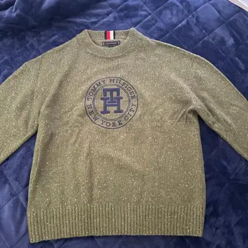 Tommy Hilfiger 니트 스웨터 올리브 그린