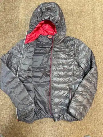 Puma 후드 부착 라이트 다운 자켓 여성용 L