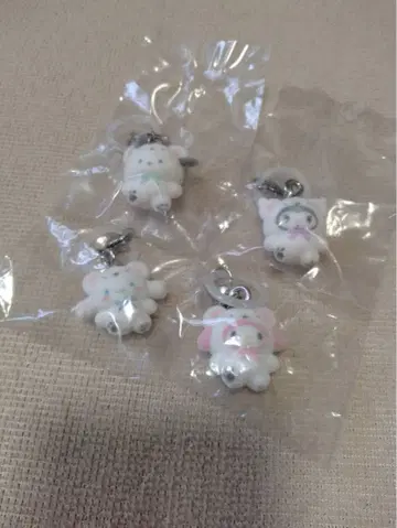 산리오 메지루시 액세서리 복슬복슬 스노우 4개 세트