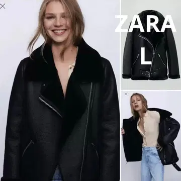 새상품급 ZARA 무스탕 L 즉시 배송 라이더스