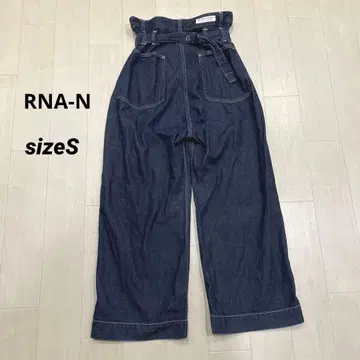 거의 미사용 RNA-N 아르엔에이엔 데님 팬츠 S 인디고