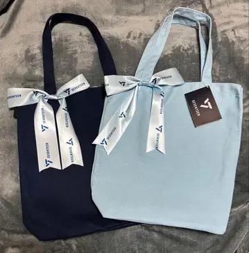 SEVENTEEN 리본 포함 토트백 2종 세트