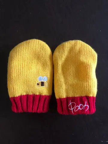 디즈니 푸우 미튼 어린이용 미사용