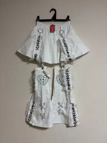 ACDC RAG 늑골 천사 스커트 레그 커버 세트