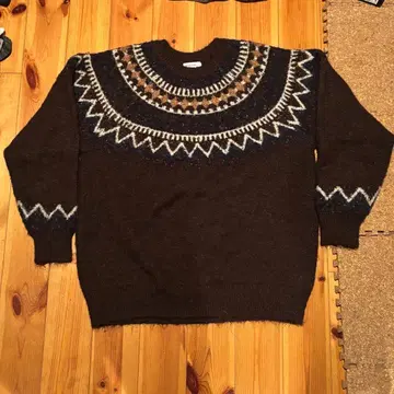 NIKO AND - 노르딕 무늬 니트 스웨터 M