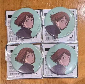 주술회전 애니메이션전 시부야 사건 캔뱃지 이에이리 4개