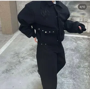 Com9uRe. 자켓 블랙